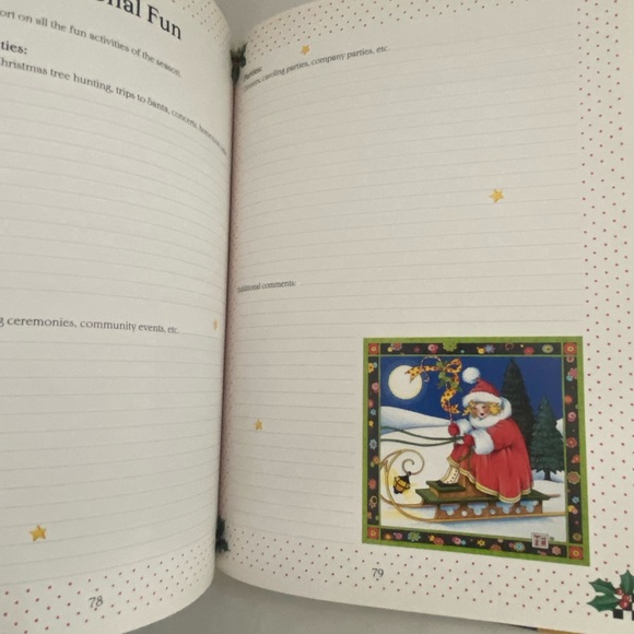 Christmas Journal Mary Engelbreit theme HC BOOK LOT Holiday organizer Quote - Picture 10 of 16